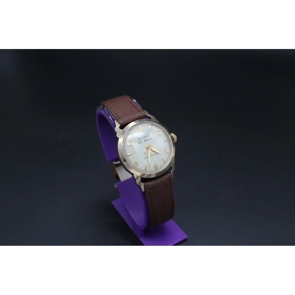 Vintage Bulova 23 Jewel Automatic M8 1958 Serviced New Crystal Runs Great